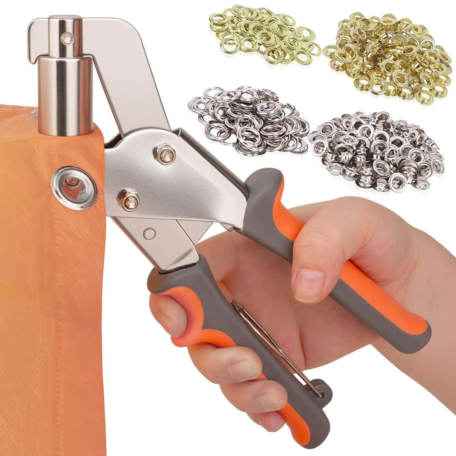 Snap Button Plier - أداة يدوية معدنية لتركيب حلقات التثبيت