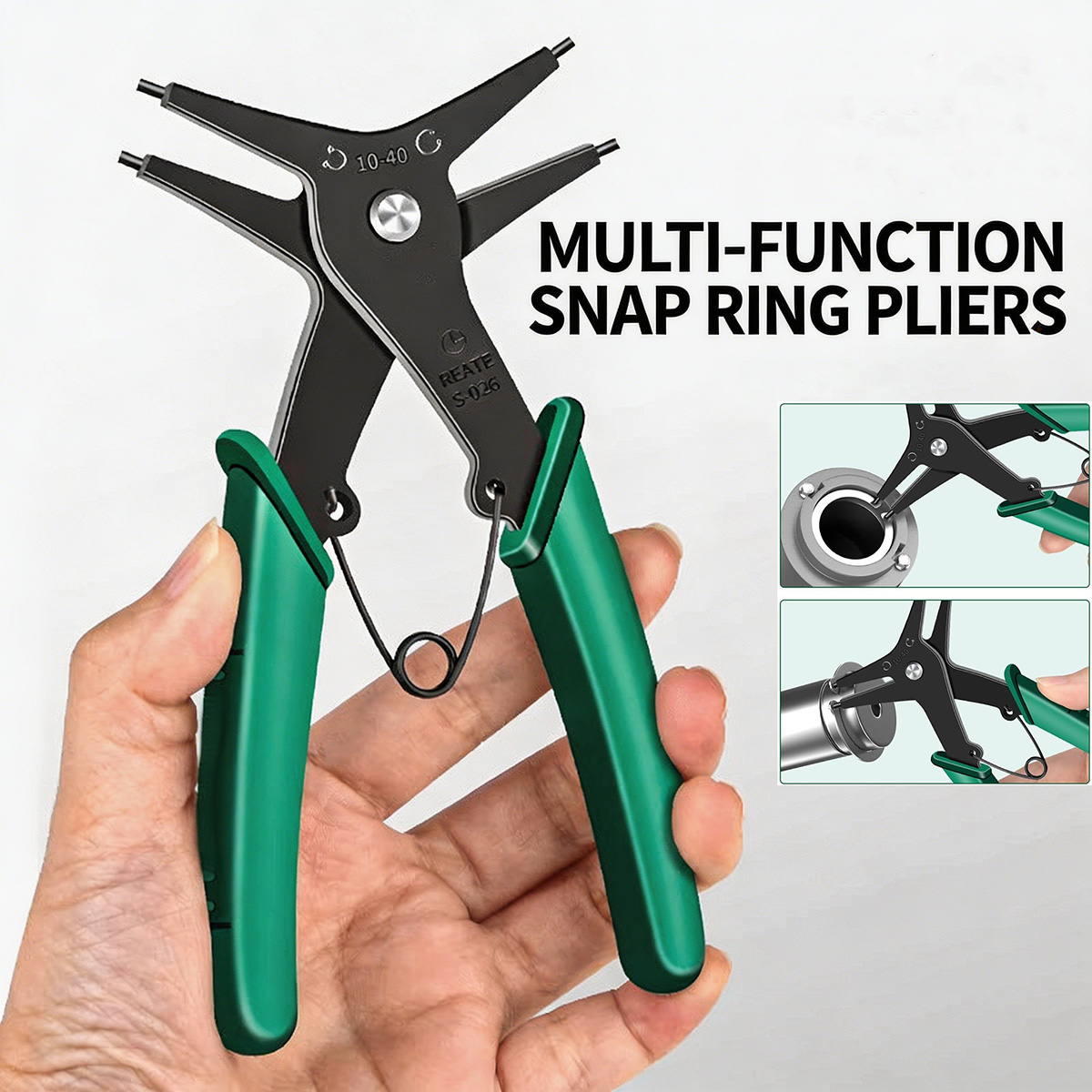 Snap Button Plier - كماشة حلقات التثبيت الداخلية والخارجية من