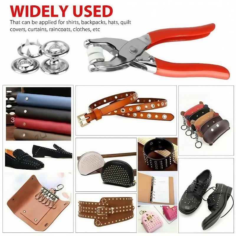 كماشة تطبيق مع 100 قطعة: مجموع - مراجعة Snap Button Plier وسعره