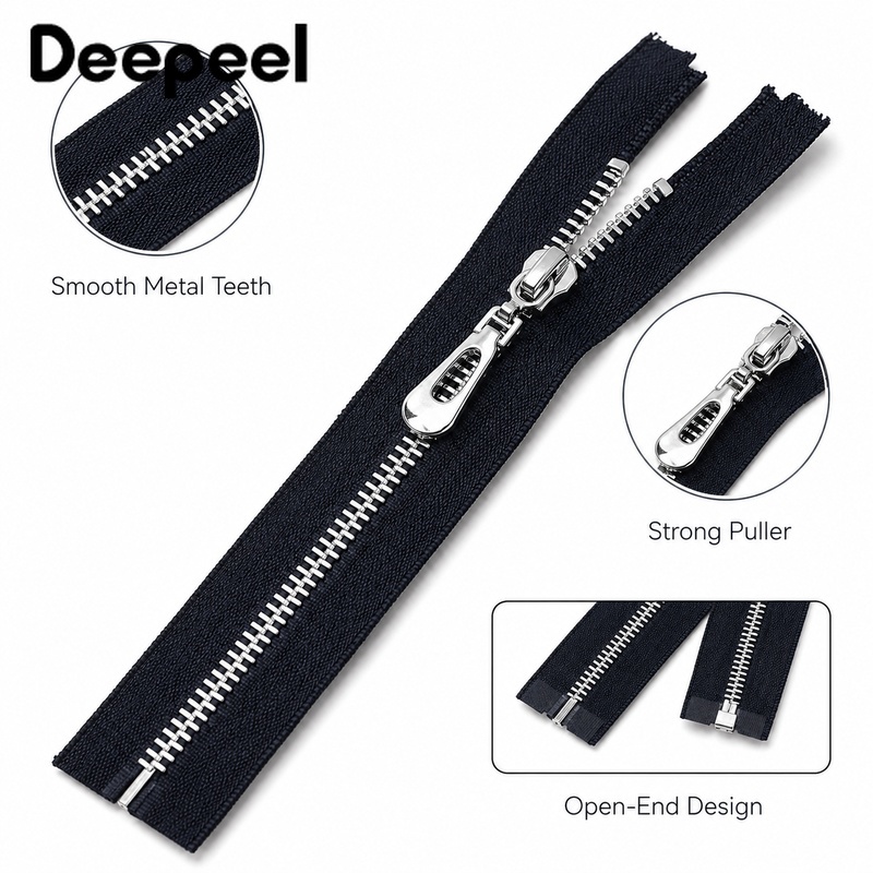 5 قطع 3 #   سحاب معدني مفتوح ا - مراجعة Sewing Front Zipper وسعره