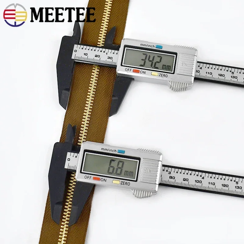 1 ياردة 5 #   سحّاب معدني نحاس - مراجعة Sewing Front Zipper وسعره