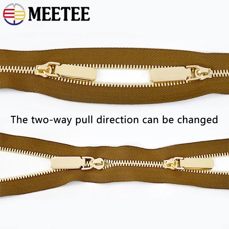 1 ياردة 5 #   سحّاب معدني نحاس - مراجعة Sewing Front Zipper وسعره