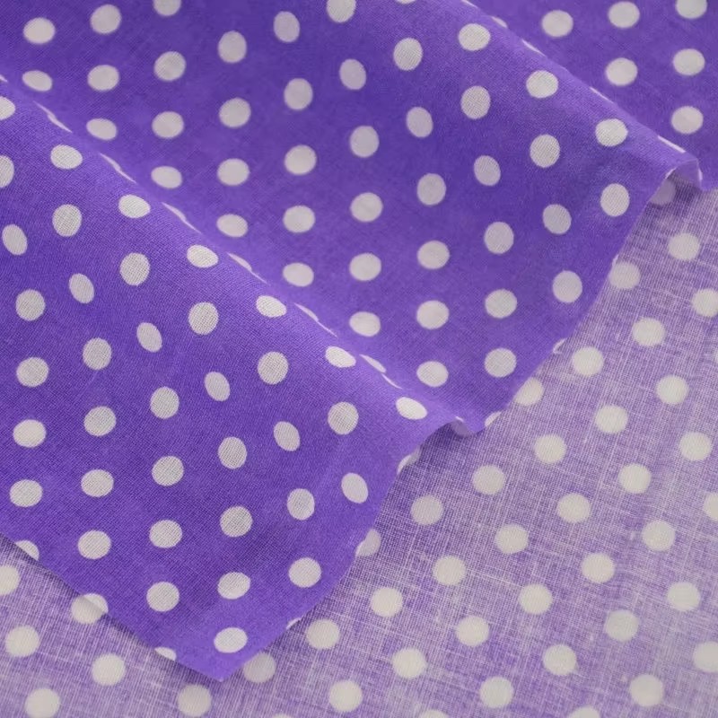 قماش قطني مطبوع بنقط بولكا برت - مراجعة Sewing And Textile وسعره