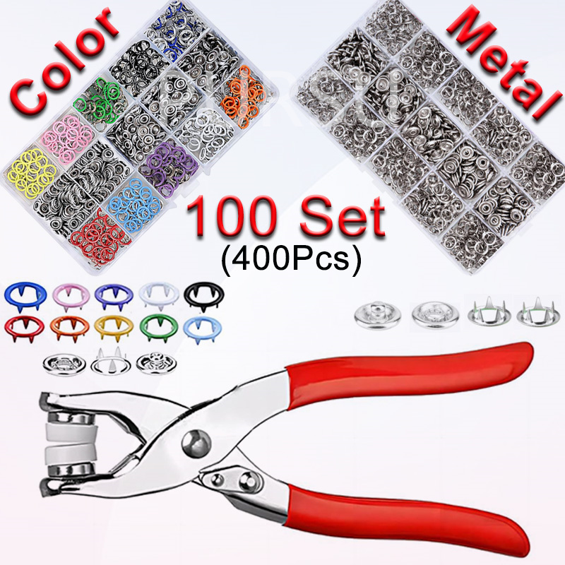 100 مجموعات المفاجئة كماشة الت - مراجعة Snap Button Plier وسعره