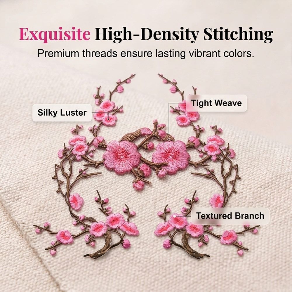 رقع زهر الكرز القابلة للصق بال - مراجعة Sewing And Textile وسعره