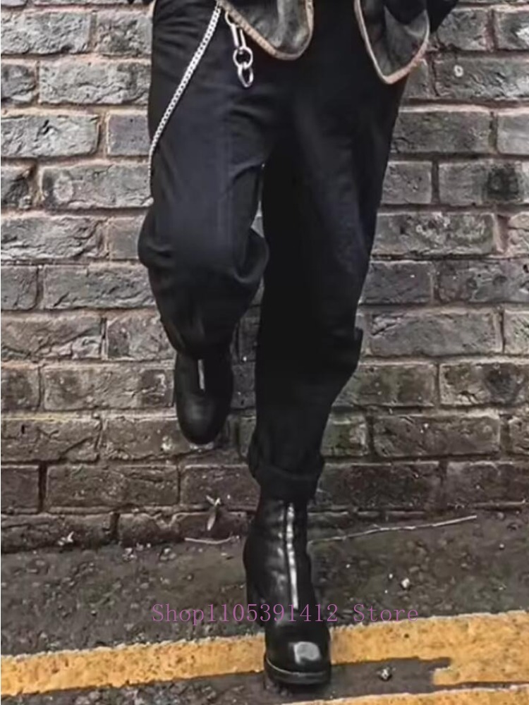 أحذية رجالية فاخرة من الجلد ال - مراجعة Sewing Front Zipper وسعره