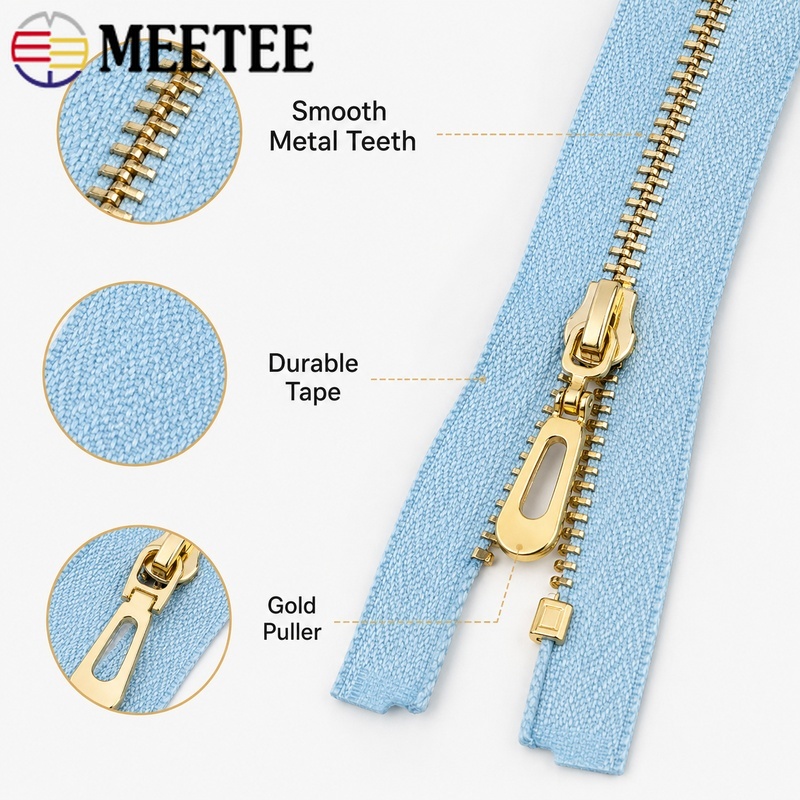5 قطع 3 #   سحّاب معدني مفتوح  - مراجعة Sewing Front Zipper وسعره