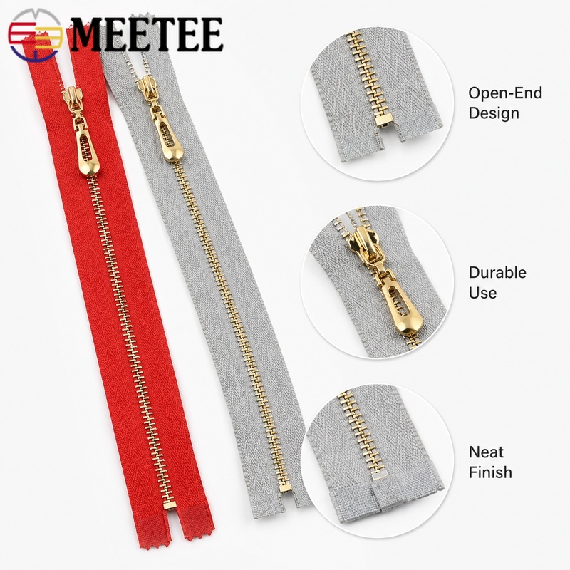 5 قطع 3 #   سحّاب معدني مفتوح  - مراجعة Sewing Front Zipper وسعره